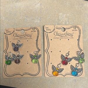 Charmalong Angel Wing Birthstone Charms - Multicolor Set of 8